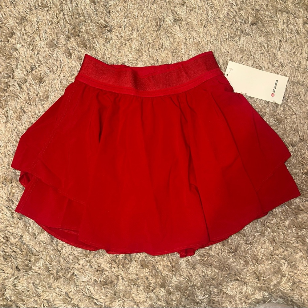 Dark Red Lululemon tennis/golf skirt
